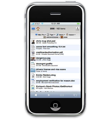 iget - iGet, accesso remoto ai file tramite iPhone