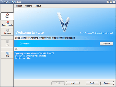 vlite 1 - Alleggerire Windows Vista ?