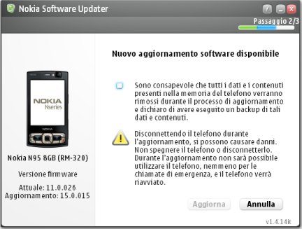 firmware n95 8gb 15 - Nuovo firmware per l'N95 8GB di Tim