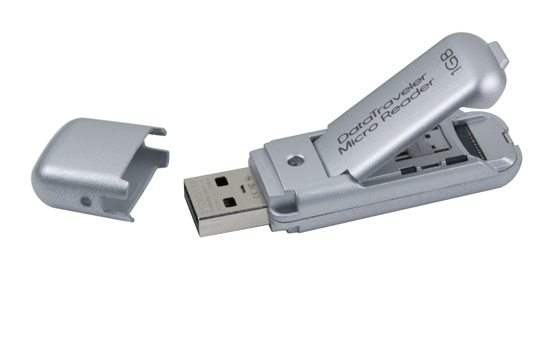 kingston datatraveler micro reader 01 - USB Flash Drive/Card Reader da Kingston