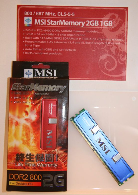 msi star memory ddr2 01 - [CeBIT] MSI presenta le memorie DDR2 Star Memory