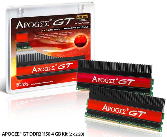 chaintech apogee gt 4gb ddr2 1150 kit 01 - Apogee GT DDR2-1150 e 1200 da Chaintech