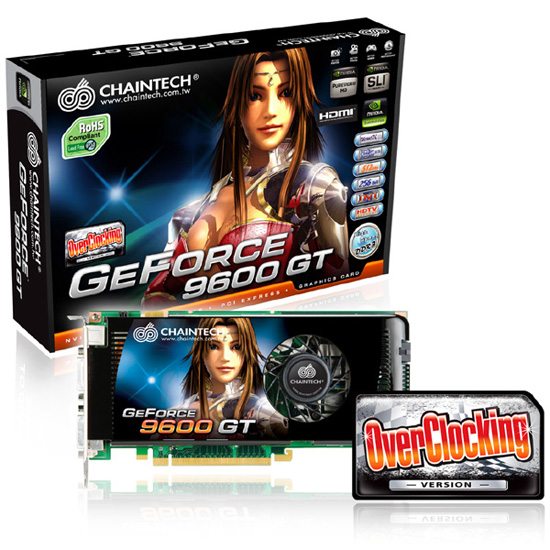 chaintech geforce 9600 gt oc 01 - GeForce 9600GT overclocked da Chaintech