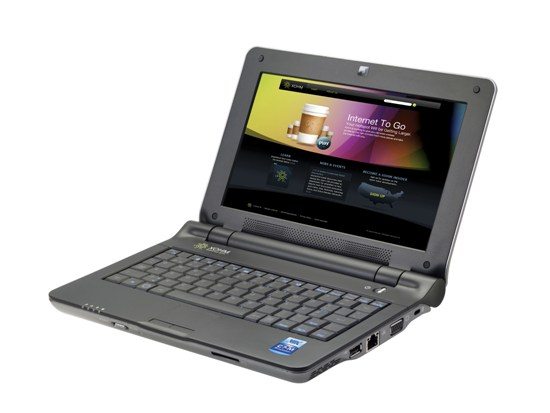 everex cloudbook max side - VIA e Everex mostrano il mini-note CloudBookT Max al CTIA