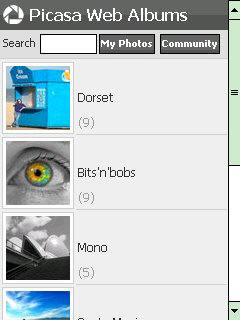 google picasa web albums home view - Picasa Web Albums anche su Windows Mobile