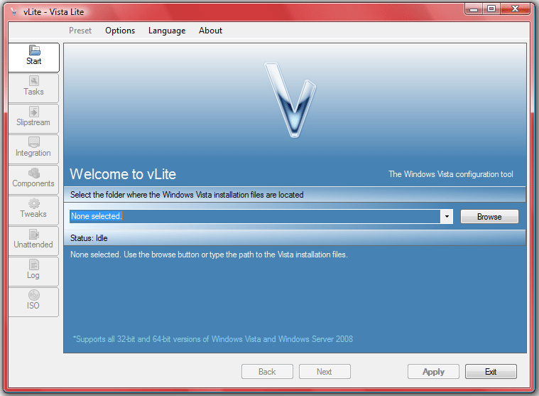 vlite2 - Integrare l’SP1 nel DVD di Windows Vista