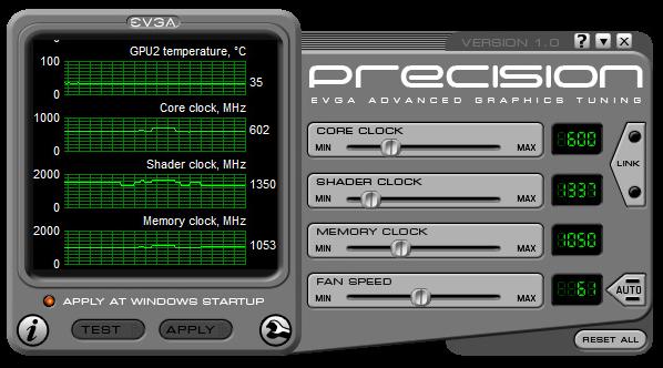 evgaprecision - EVGA Precision: tool di overclock per schede video EVGA