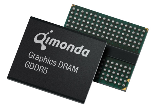 qimonda gddr5 chip 02 - Qimonda pronta a equipaggiare le Radeon HD 4800 con chip GDDR5