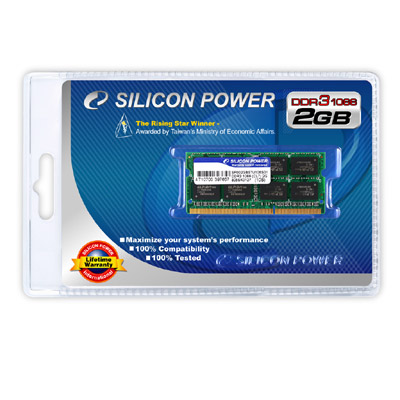 silicon power 2gb ddr3 1066 sodimm 01 - Memorie DDR3 per notebook Centrino 2 da Silicon-Power