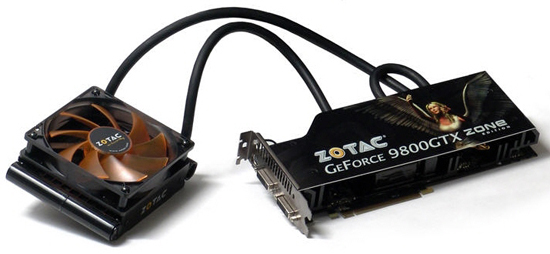 zotac 9800gtx zone edition 02 - GeForce 9800GTX Watercooled da Zotac