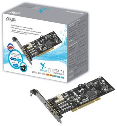 asus xonar d1 7.1 sound card 01 - ASUS rilascia la scheda audio Xonar D1 7.1