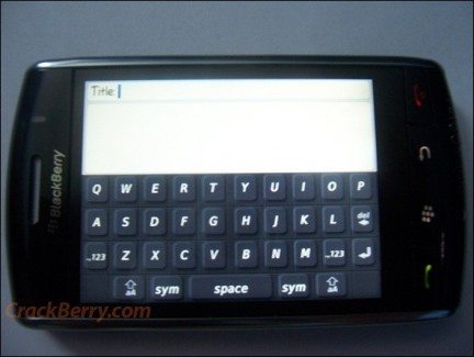 blackberrythunderqwerty - RIM svela la tastiera del BlackBerry Thunder