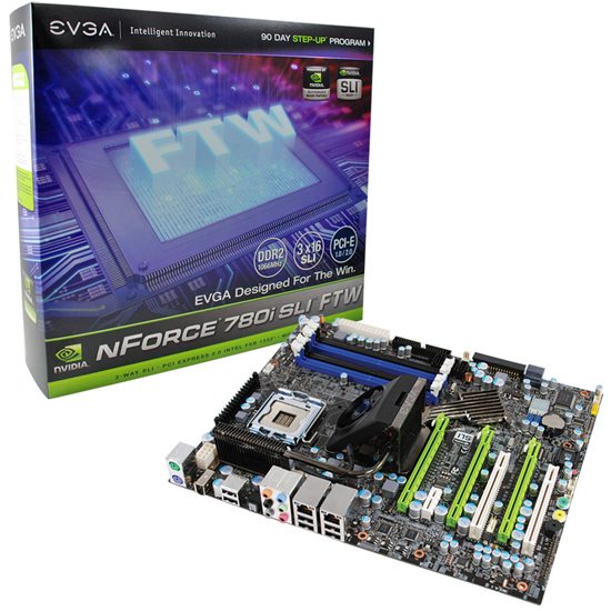 evga nforce 780i sli board 01 - EVGA presenta la scheda madre nForce 780i SLI FTW