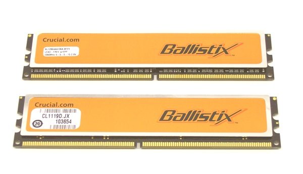 ball1 - Recensione - Crucial BallistiX PC2-8500 2 x 1GB DDR2