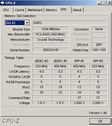 ballistix800 - Recensione - Crucial BallistiX PC2-8500 2 x 1GB DDR2