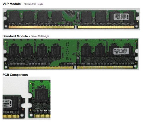 kingston very low profile dimms 01 - Kingston rilascia memorie DDR2 Low-Profile