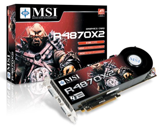 msi radeon hd 4870 x2 t2d2g 01 - Anche da MSI immagini per la Radeon HD 4870 X2