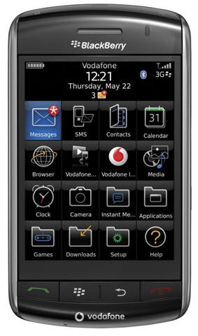 blackberry storm front - Blackberry Storm è esclusiva Vodafone