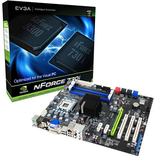 evga nforce 730igf9300 board 01 - Anche da EVGA una motherboard con GeForce 9300