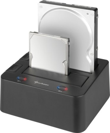 sharkoon quickport duo with hdd ii - Sharkoon aggiorna la docking station SATA QuickPort