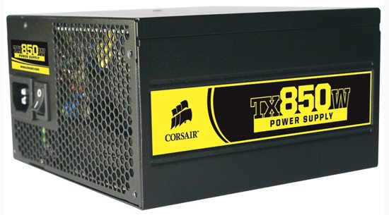 corsair tx850 psu 01 - Corsair presenta l'alimentatore TX850W