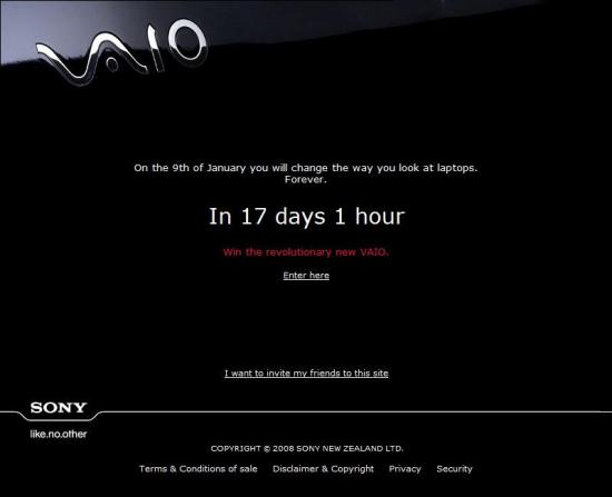 sonyvaio2212 - Un teaser website per la nuova linea Sony Vaio