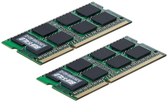 buffalo a3n1066 4gx2 kit 01 - Buffalo presenta memorie DDR3 per Apple MacBook