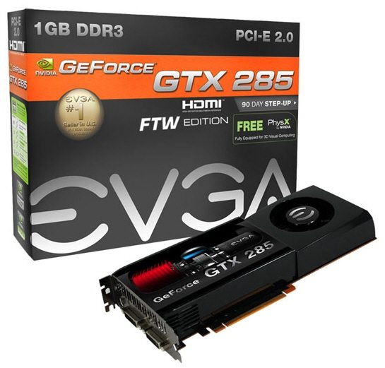 evga geforce gtx 285 ftw ed 01 - Disponibile da EVGA la GeForce GTX 285 FTW Edition