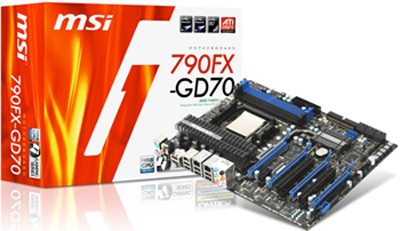 msi 790fx gd70 board 01 - Due nuove motherboard AM3 da MSI