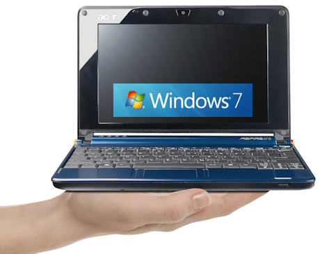 w7netbooks 01a full - Tutte le versioni di Windows 7 saranno compatibili con Netbook