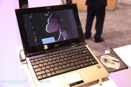 asus eeepc 1004dn - Asus presenta Eee PC 1004DN, il primo netbook con masterizzatore