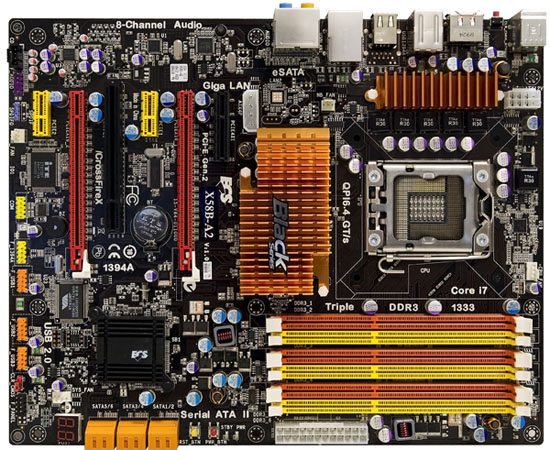 ecs x58b a2 board 01 - ECS presenta la motherboard X58B-A2