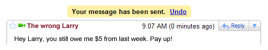 undo send - Google integra l'opzione Undo Send in GMail