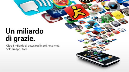 applethanks - Oltre 1 Miliardo di download per l'App Store