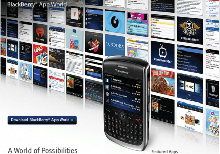 blackberryappworld - RIM lancia Blackberry App World in USA, Canada e UK