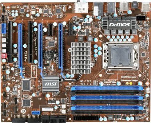 msi x58 pro e 01 - MSI X58 Pro-E, la nuova motherboard per Core i7