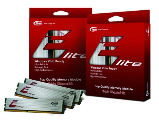 pr elite triple 300dpi - Nuovi kit DDR3 Triple Channel da 3GB e 6GB per Team Group