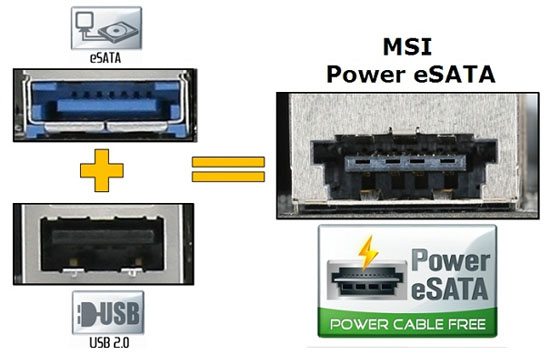 MSI Power eSATA 01 - Power eSATA per le nuove motherboard MSI