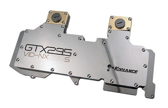 koolance gtx295 waterblock 1 - Da Koolance un waterblock per GeForce GTX 295 a singolo PCB