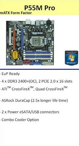 ASRock P55M Pro chart 01 - ASRock presenta quattro nuove motherboard basate su chipset Intel P55