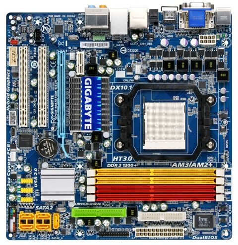 Gigabyte GA MA785GM US2H board 01 - Gigabyte presenta la nuova motherboard GA-MA785GM-US2H