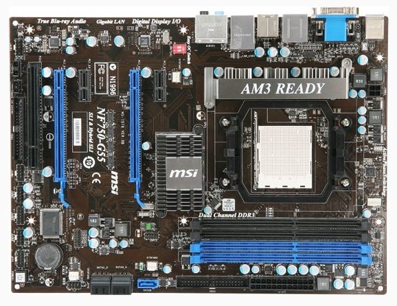 NF750 G50 - Prime informazioni e immagini per la scheda MSI NF750-G55