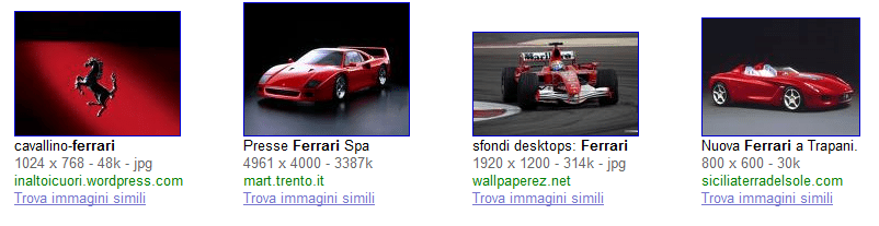 googlefr - Disponibile l'opzione "immagini simili" in Google Images