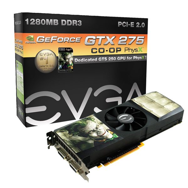 EVGA GTX275 CO OP PhysX Edition 01 - Debutto ufficiale per la nuova EVGA GeForce GTX275 CO-OP PhysX Edition