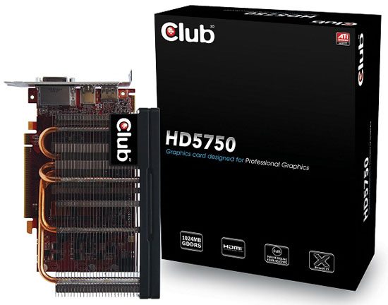 Club3D HD 5750 PC 01 - Radeon HD 5750 in versione passiva da Club 3D