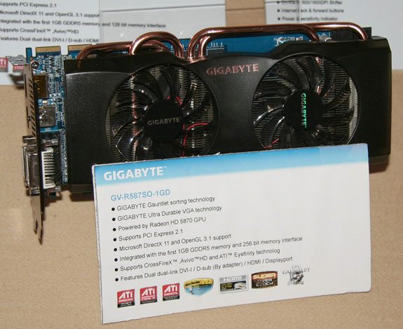 Gigabyte Radeon HD 5870 Super Overclock CES 01 - GPU a 1GHz per la nuova Gigabyte Radeon HD 5870 Super Overclock