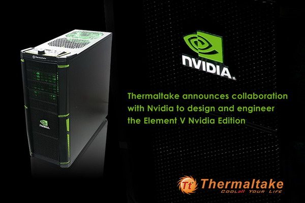 Thermaltake Element V NVIDIA Edition copy - Thermaltake presenta il nuovo case Element V NVIDIA Edition