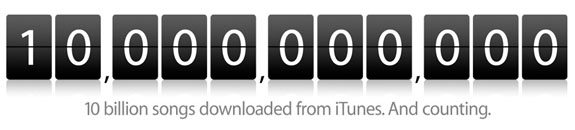 Apple iTunes 10billion 01 - 10 Miliardi di canzoni per Apple iTunes