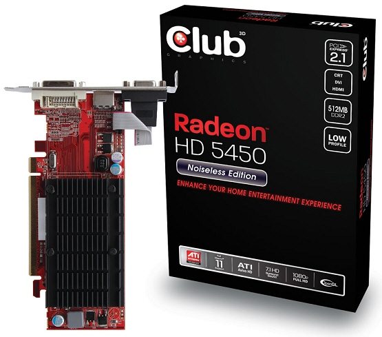 Club3D Radeon HD 5450 512MB 01 - Club 3D presenta due Radeon HD 5450