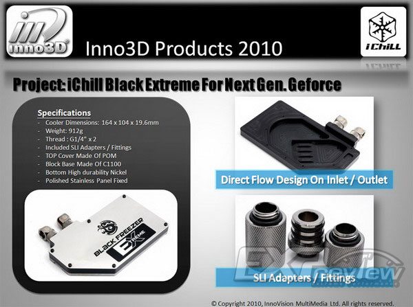 Inno3D Fermi waterblock 04 - Inno 3D a lavoro su una soluzione water-cooling per GPU Fermi